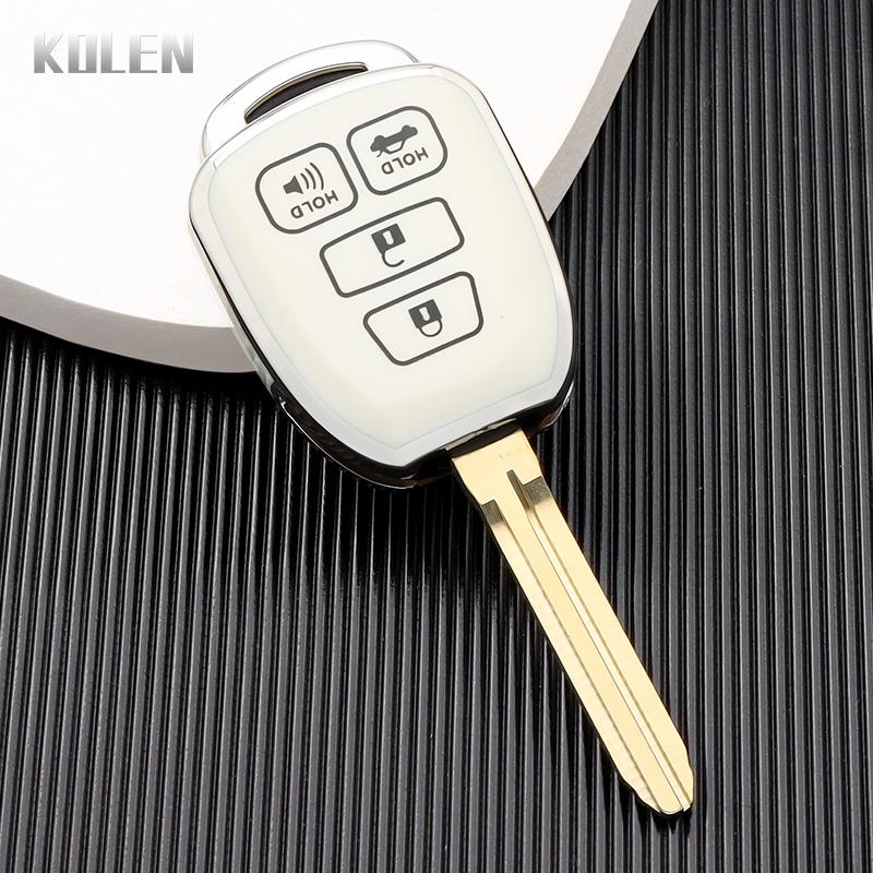 Neue TPU Autoschlüsselhülle Schale Für Toyota Prius Corolla Yaris Avensis Camry RAV4 4 Tasten 2012 2013 2014 2015 2016 2017 2018