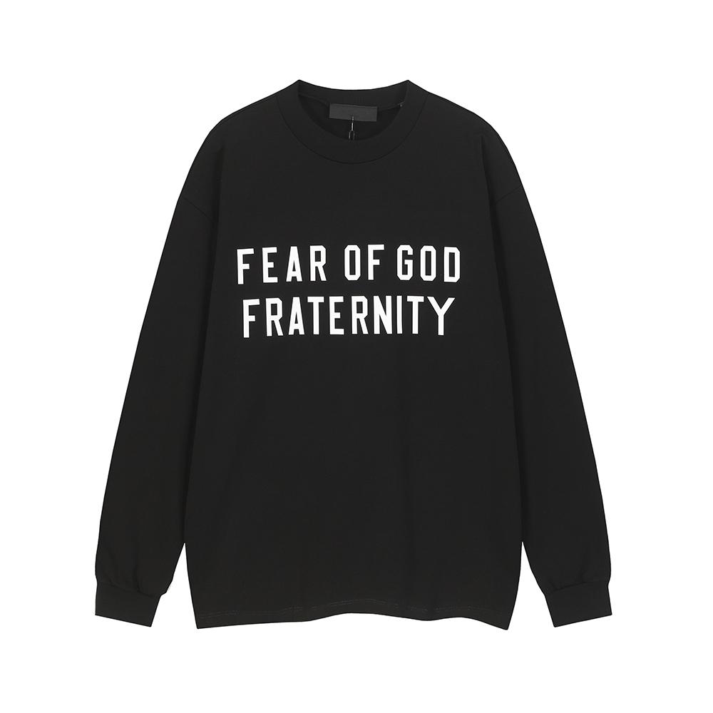 F150 FOG Essentials Silicone Letters Logo Crewneck Sweatshirt Casual Streetwear - Unisex Streetwear Pullover S