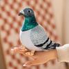 New Lifelike Bird Plush Toys Simulation White Green Pigeon Lovely Magpie Stuffed Animal Doll Pography Props Home Decor Gifts