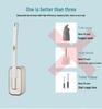 Wall-Mounted No-Dead-Corner Cat Ear Toilet Brush for Home Use