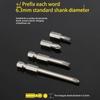 1/4" Hex Bits Set Tamper Proof Security Drill Magnetic Bits Set Torx Electric Screwdriver Tips HRC60 High Hardness