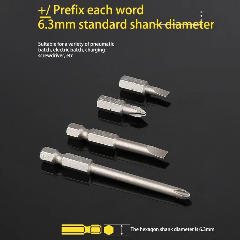 1/4" Hex Bits Set Tamper Proof Security Drill Magnetic Bits Set Torx Electric Screwdriver Tips HRC60 High Hardness