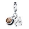 Jewelry Sterling Silver 9 Pendant Coffee Mug Book Pendant Suitable For Diy Dora Bracelet Necklace Accessories