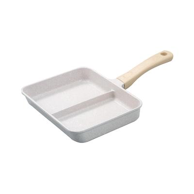 CB Japan Frying 2 Simultaneous Gray IH Fluororesin Frying Pan That Allows You To Make Two Items At the Same Time MC Copan Pan, Parts, Cooking, Marble,