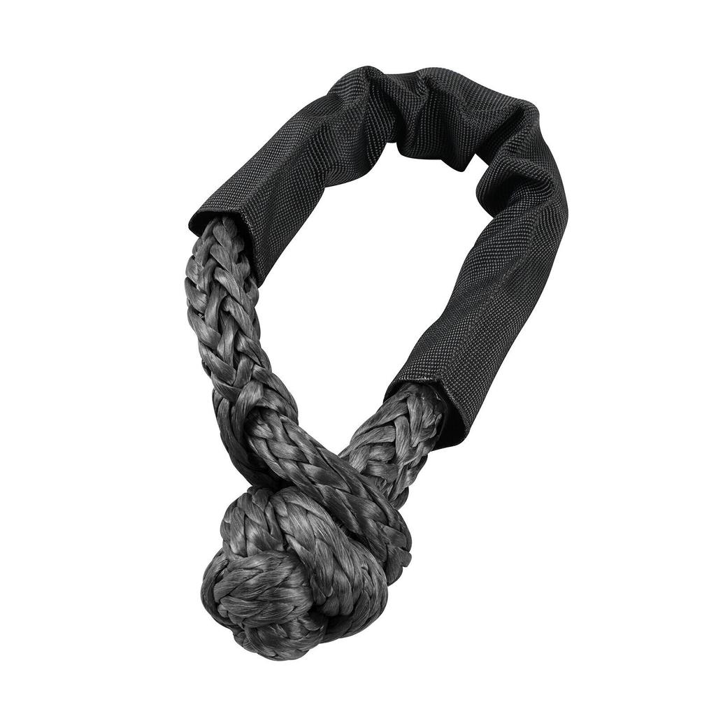 Heavy Duty Recovery Ring Snatch Block Pulley W/ Soft Shackle Tow Winch Rope