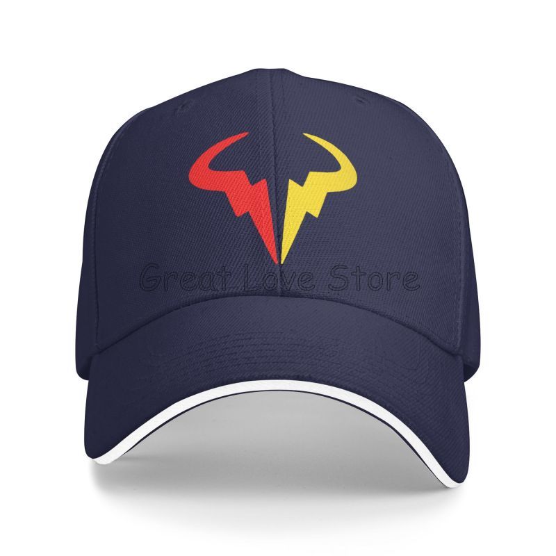 

Rafael Nadal RN Rafa Print Baseball Cap Women Summer Outdoor Sport Sun Protector Bucket Hats Men Snapback Cap Dad Hat Golf Hat Adjustable