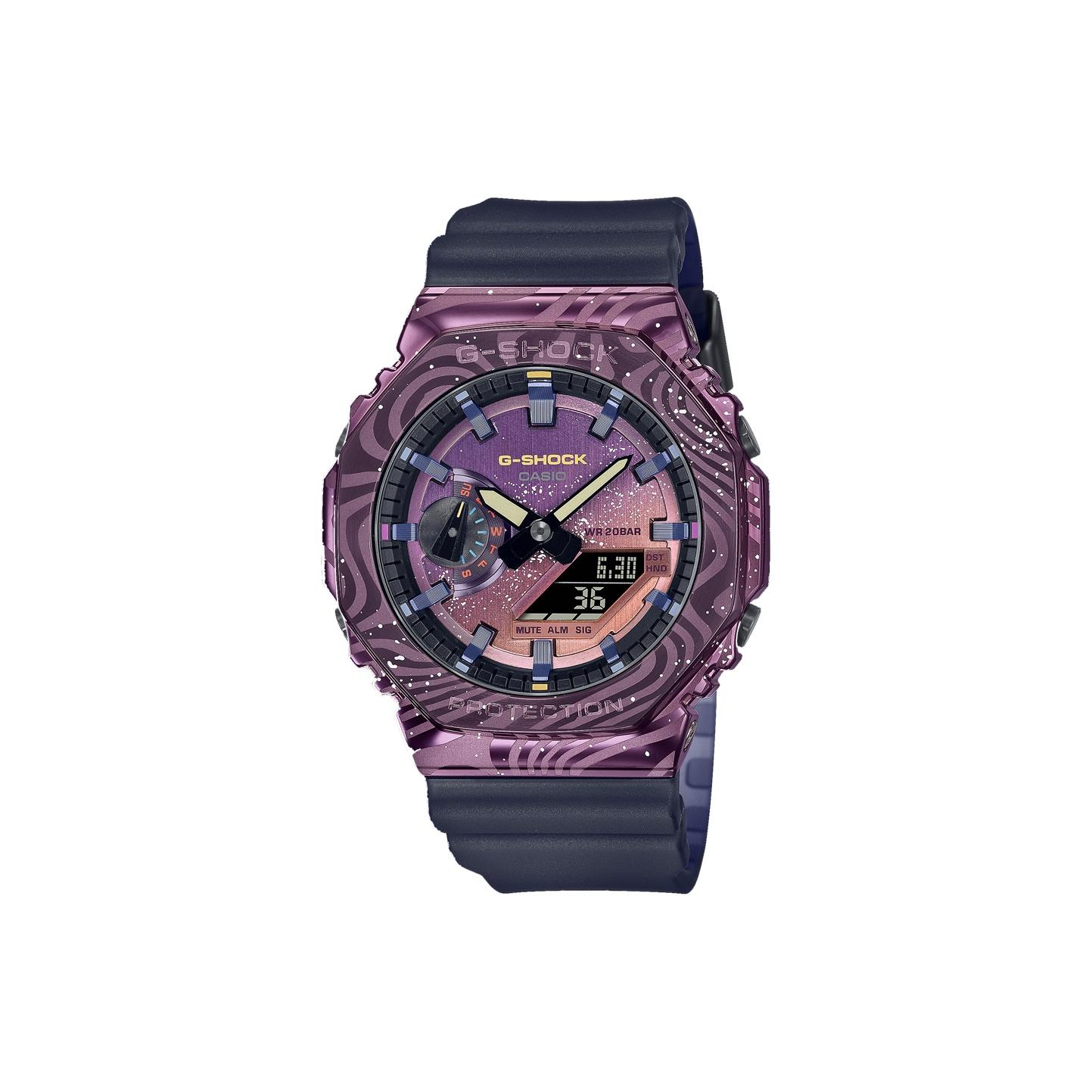 

CASIO Unisex Full Metal Series Purple Watch GM-2100MWG-1APFY Purple Watch Dial