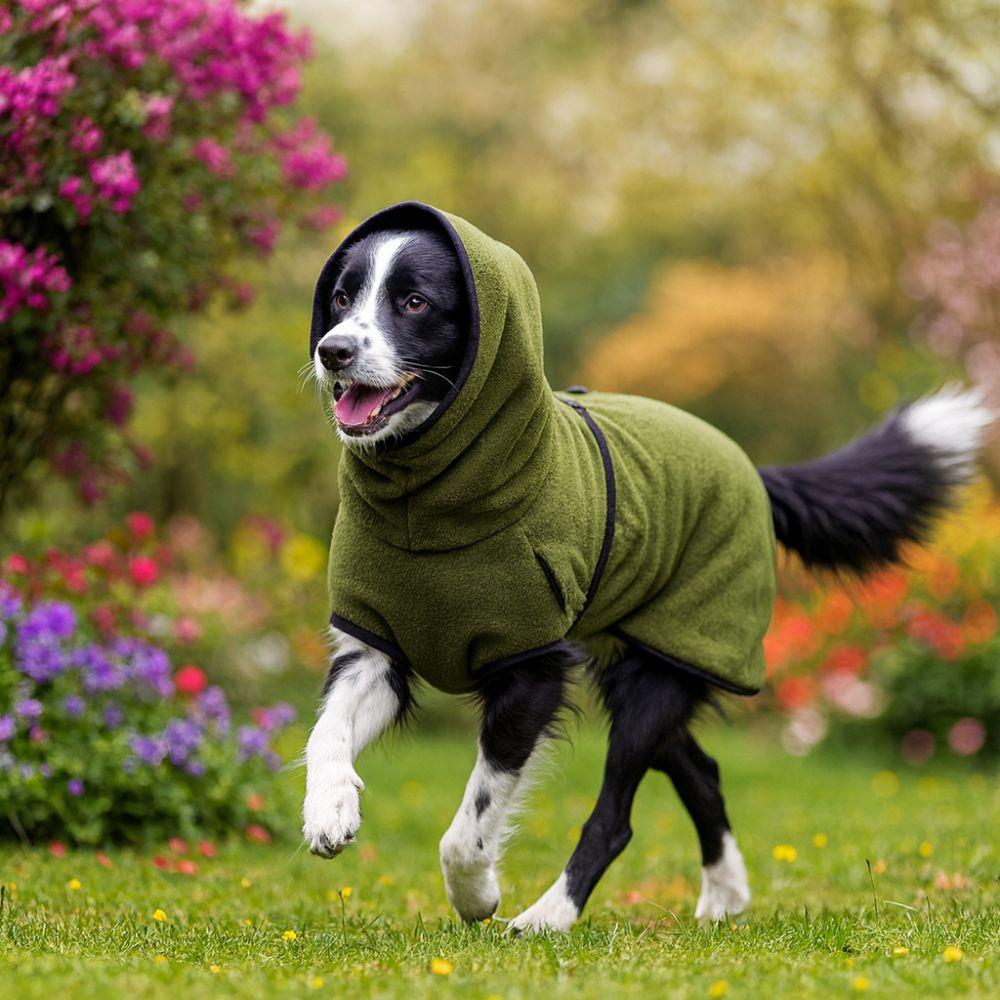 Velvet Dog Calming Jacket Thickened Solid Color Winter Dog Vest Coat Warm Windproof Dog Soothing Clothes Universal Pets