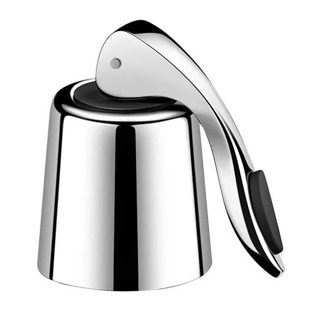 

Stainless Steel Red Wine Bottle Stopper Wine Preservation Sealing Plug Reusable Vacuum Leakproof Bottle Plug Kitchen Bar Tools