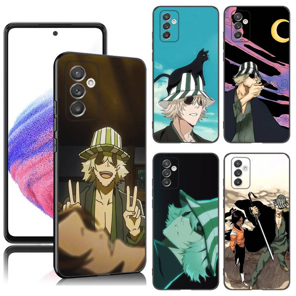 Kisuke Urahara B-Bleach Phone Case For Samsung S24,23,22,30,21,10,9,Ultra,Plus,Lite,FE,5G Black Soft Case