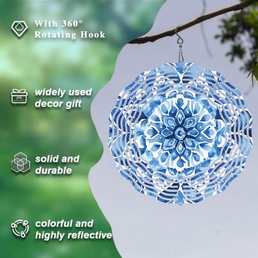 Colorful Dragonfly 2D Wind Spinner Metal Outdoor Decor for Garden Patio Yard Vibrant Wind Chime Thanksgiving Christmas Holiday Decoration