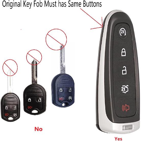 MechanMagic Replacement Car Key Fob Smart Keyless Entry Remote Start Control fits for Ford Explorer Edge 2011-2015 Flex Taurus 2013- Expedition Focus