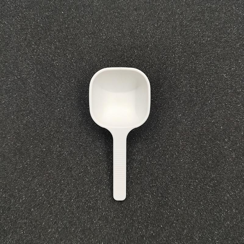 

Black Coffee Bean Dosing Spoon Dual-purpose Press Powder Spoon Coffee Lovers White-Short