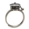 Tibetan Rotatable Spinner Ring Open Flower Fortune Wealth Ring Adjustable Ethnic Style Vintage Ring Women