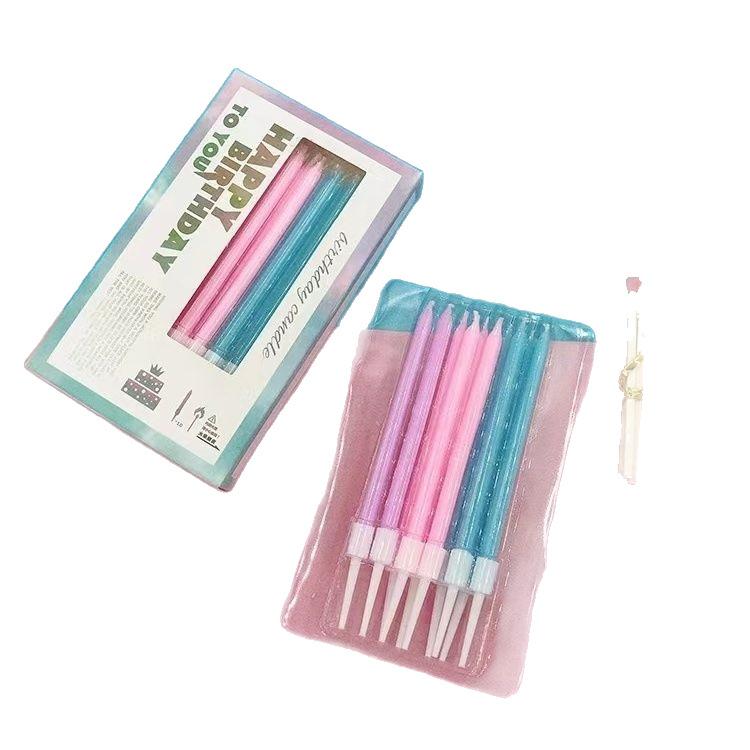 Colorful Candle Birthday Party Decoration Celebration Creative Cake Candle Personalized Rainbow Pencil Candle