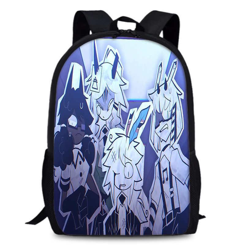 Durable Oxford Fabric School Backpack Unisex Miss Circle Cross-border Trendy Design