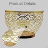 Chicken Egg Basket Artistic Metal Fruit Vegetable Organizer with Wooden Accent for Versatile