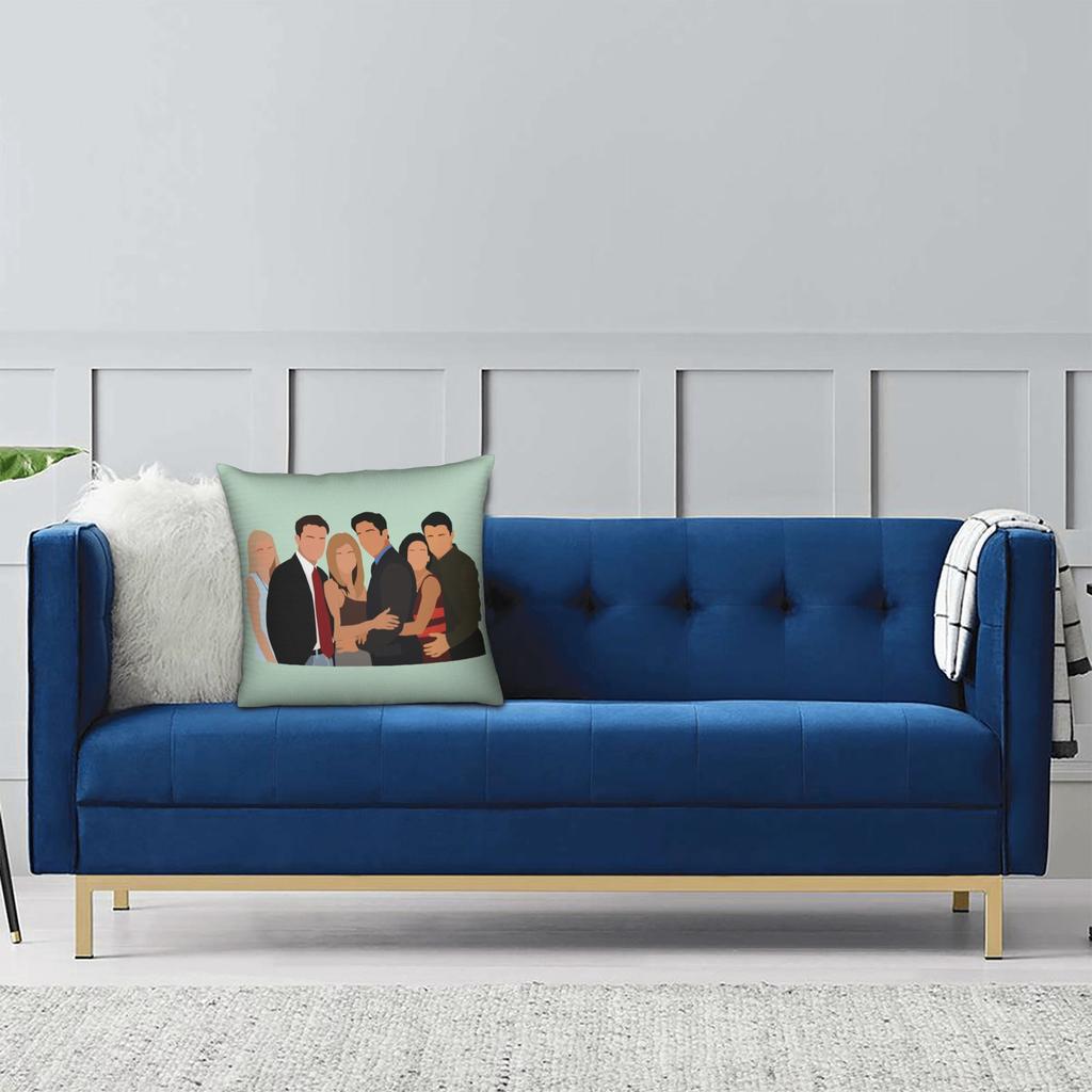 Friends Tv Show Pillowcase Soft Polyester Cushion Cover Gift Pillow Case Cover Car Zippered 40X40Cm