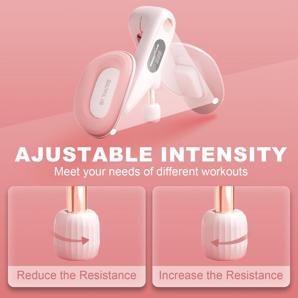 Thigh Master Hip Trainer for Beginner, Thigh Trainer, Built-in Smart Counter, Postpartum Rehabilitation Equipment, Portable Home Gym