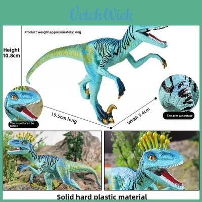 Dinosaur Compsognathus And Eoraptor Lunensis Model Static Display With Movable Jaw For Kids And Collectors