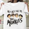 New The Monkees Band Members Heavy Cotton White S5xl T Shirt En806