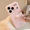 3D Cartoon Puppy Korean Polka Dots Soft Phone Cases for iPhone 17promax 17pro 17 16 15 14 13 Pro Max Shockproof Protective Cover