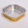WS Goldene Aluminiumfolie Quadratische Mitnahmebehälter