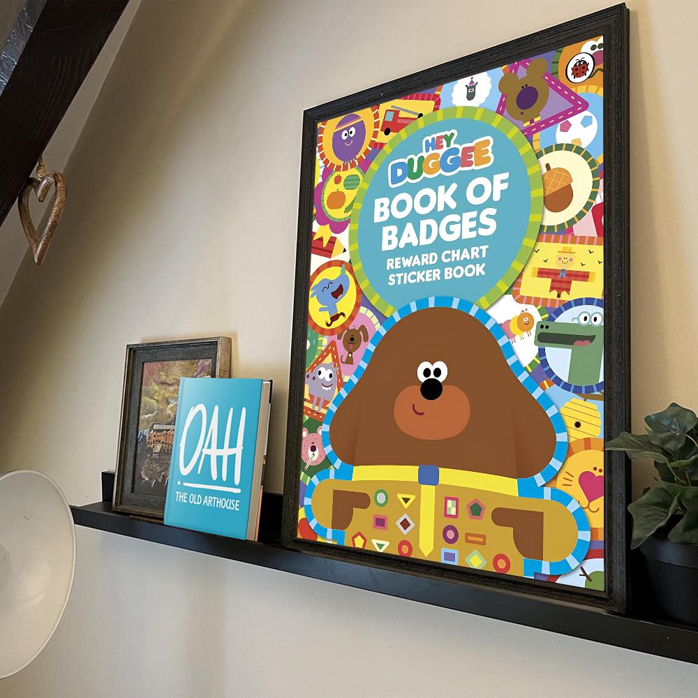 Hey Duggee DIY Klebeposter Ausgefallener Wandaufkleber für Wohnzimmer Bar Dekoration Wanddeko