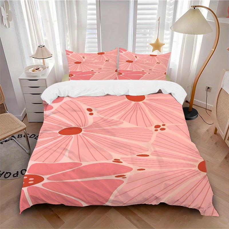 

3pcs Floral Pattern Bedding Cover Set, Fashion Classic Popular Print Bedding Set, Soft Comfortable, All - Season Use, For Bedroom, Guest Room174 135x200cm