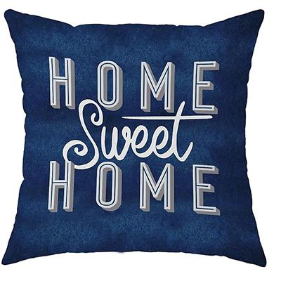 Navy Blue Throw Pillowcase Sofa Outdoor Decoration Pillow Cover Short Plush Pillowcase X Pillow Case Autumn Pillowcase