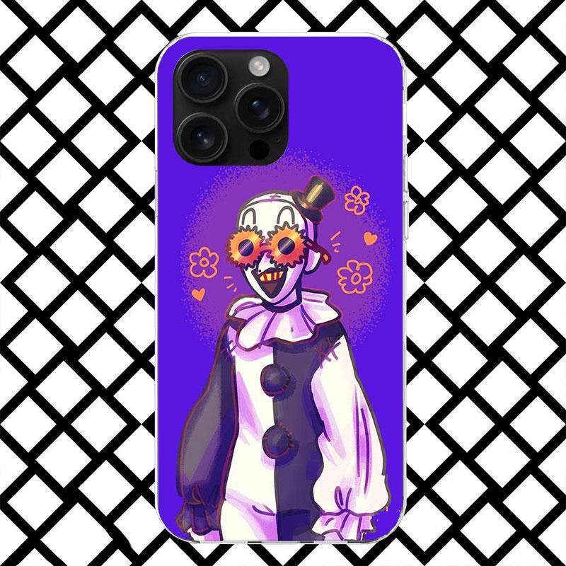 Horror Movie Terrifier Phone Case for iPhone 17 Air 16 16E 15 14 Plus 13 Mini 12 11 Pro Max 7 8 + SE 2020 Soft Cover Fundas 17 A