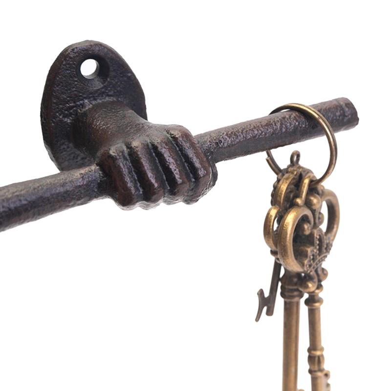 Vintage Daumen Handfläche Arm Gusseisen Dekorativer Haken Geeignet zum Aufhängen von Hüten Geschenk Multifunktionale Wanddekoration