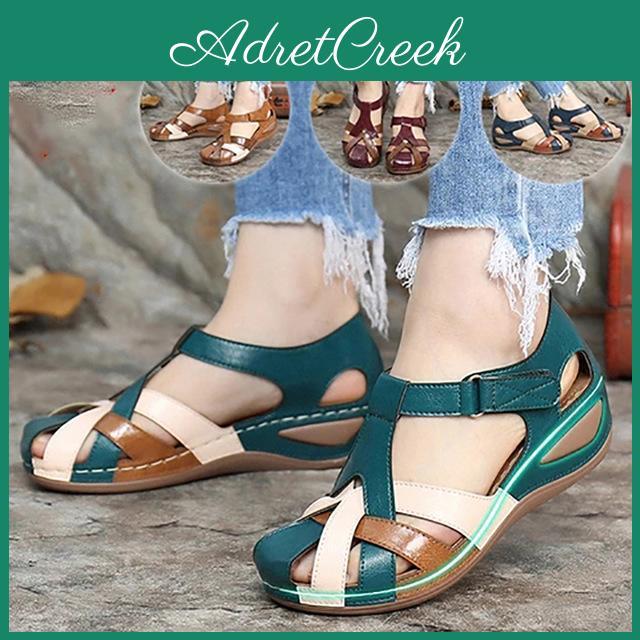 Outdooor Waterproof Sandals Fashion Women Slip On Round Female Slippers Casual Comfortable Outdoor Fashion Summer Plus Size Shoes Women