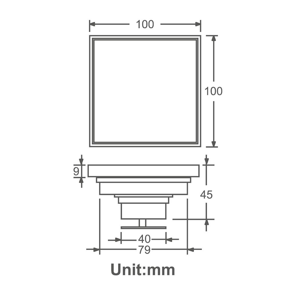 Modern Rectangle Bathroom Accessories 4 Inch Anti-odor Antique BrassShower Floor Drain 100x100mm