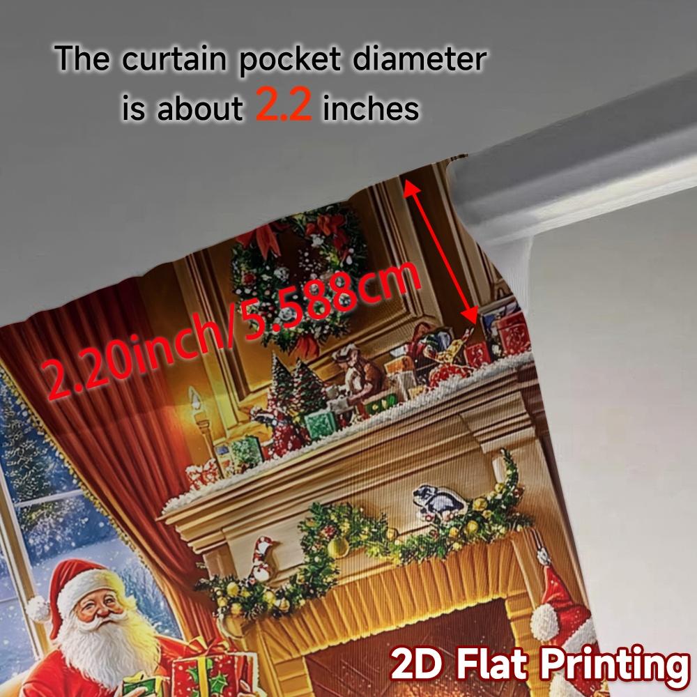 2 szt., Zasłony Świąteczny piec Nowoczesny Nowoczesna Zasłona Wszechstronne Zasłony z Tkaniny Użytek na Wszystkie Pory Roku do Kuchni Salonu Biura
