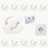 20 Pcs Electric Outle EU Standard Electrical Outlet Baby Safety Anti  Shock Plugs Protector Cover