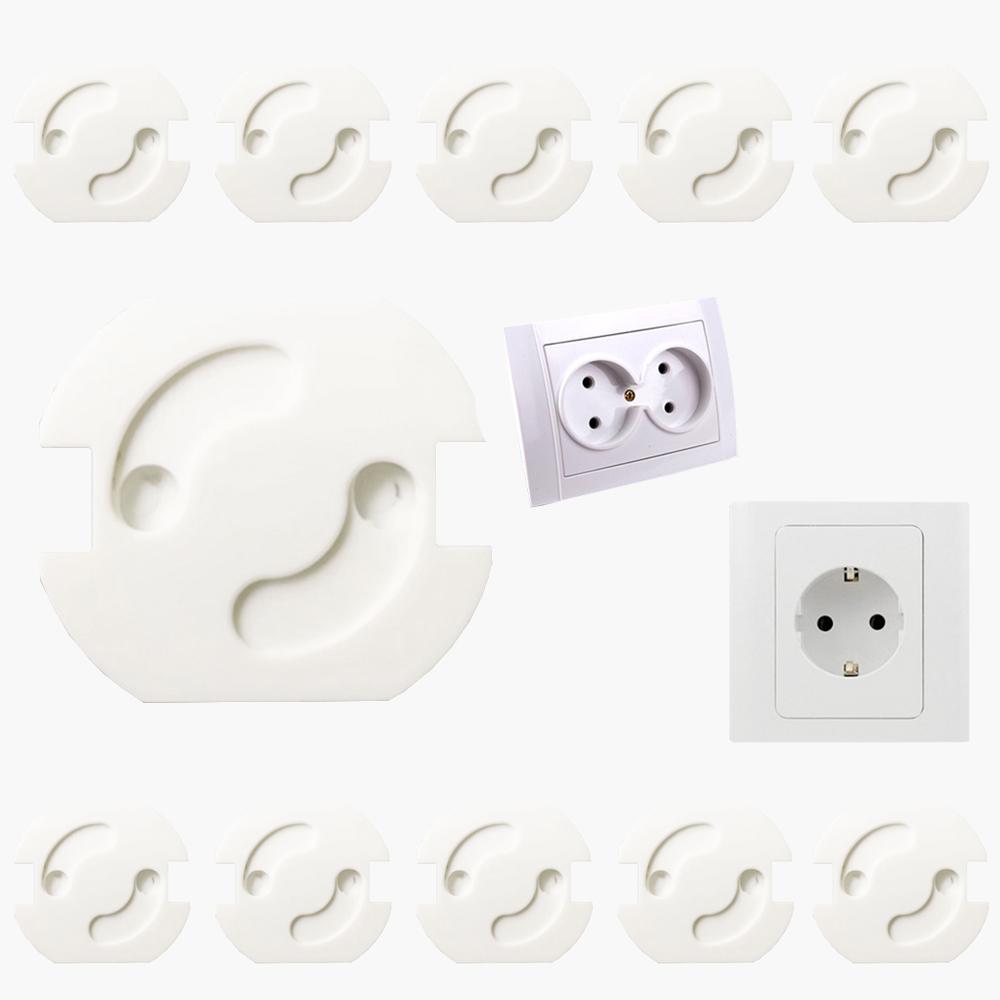 20 Pcs Electric Outle EU Standard Electrical Outlet Baby Safety Anti  Shock Plugs Protector Cover