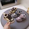 Children's Chunky Dad Shoes, Lightweight Fleece-Lined Boots, Warm Low-Top Soft-Sole Winter Kids' Shoes, New Plush-Lined Footwear.