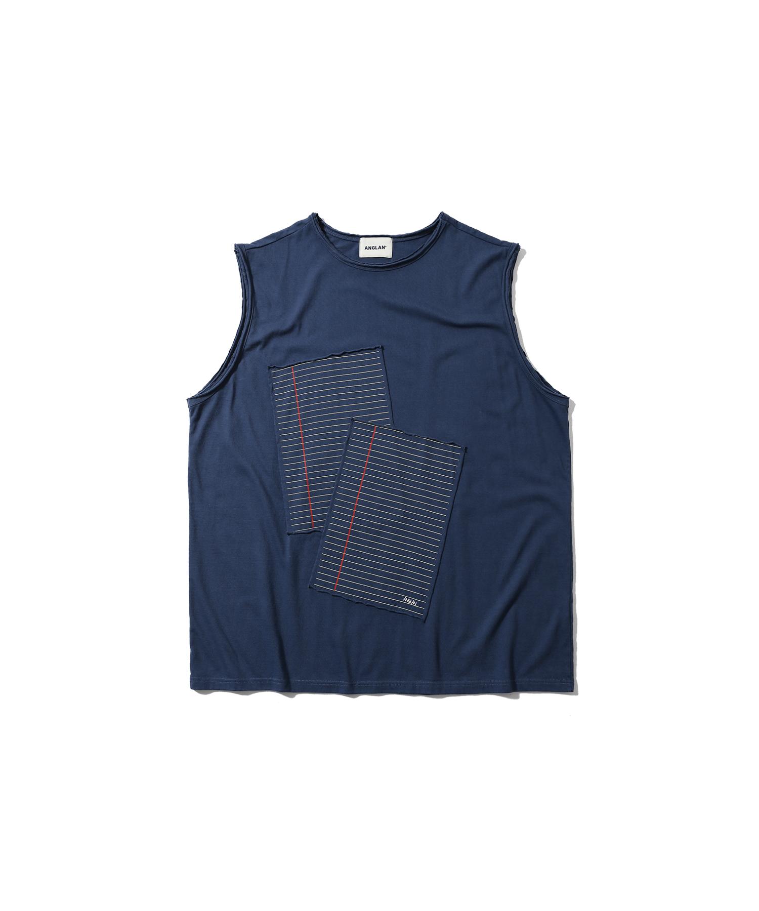 Anglrun Notebook Patch Sleeveless - Navy Navy