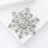 Fashion Luxury Rhinestone Snowflake Brooches For Women Clothing Coat Jewelry Accessories Gifts