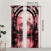 2PCS Vintage Sakura Party Curtains – Polyester Sakura-Themed Drapes for Bedroom & Living Room Decor