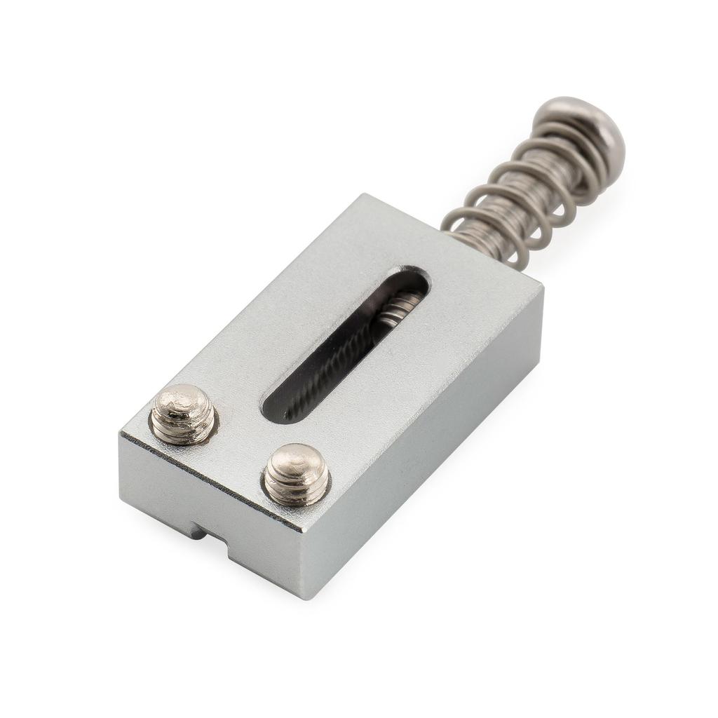 Musiclily Ultra 10.8mm Brass Bridge Saddles for Strat/Telecaster Electric Guitars, Chrome (Set of 6)