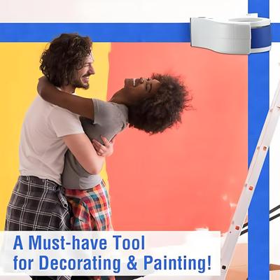 Aplicador de Cinta de Pintor con 1 Rollo Dispensador de Cinta de Enmascarar para Marcos de Ventanas Puertas Molduras
