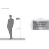 Kubik Letters Please Remove Your Shoes Sign – Kindly Take Off No Shoes Sign for House and Front Door - Stainless Steel 304 - Raised Letters and