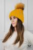 Nerea Winter Hat Thick Weave Mustard Color