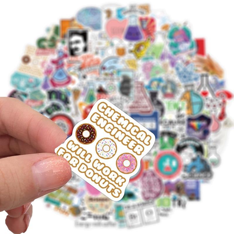 10/50/100pcs Chemistry Science Graffiti Stickers Waterproof Guitar Laptop Pad Phone Water Cup Suitcase Skateboard Novalty
