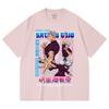 230 Gsm 100% Cotton Jujutsu Kaisen V25 Gojo Print Unisex Heavy Cotton T Shirt