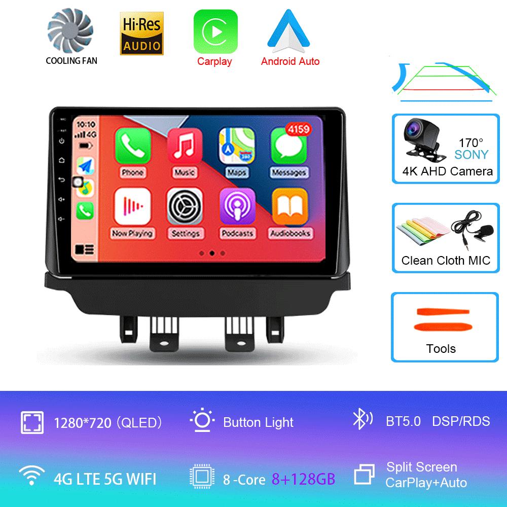 Car Radio Android 14 Carplay Auto For Mazda CX-3 CX3 Mazda 2 DK 2014 - 2021 Multimedia Player GPS Navigation 2din WIFI+4G Stereo