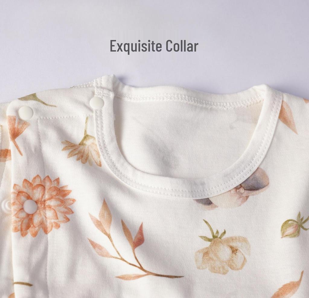 Double-Layer Pure Cotton Baby Romper: Breathable, Boneless, Close-Fitting, Warm Newborn Crawling Clothes.