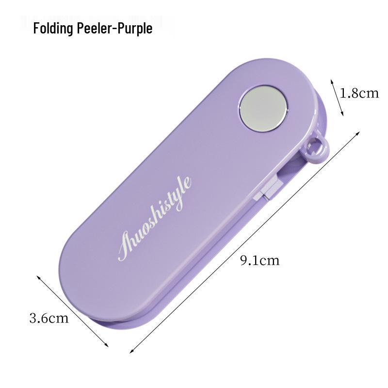 Compact Folding Stainless Steel Peeler for Kitchen & Outdoor Use